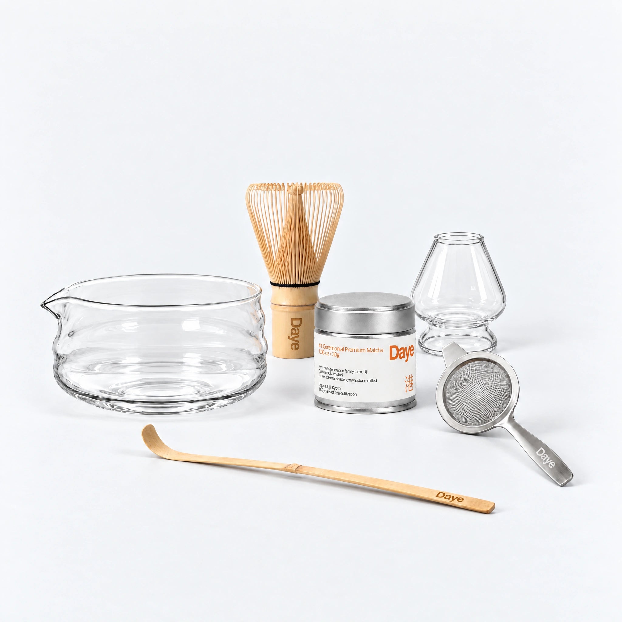 Matcha sæt, piskeris, holder, ske, ceremonial grade matcha pulver