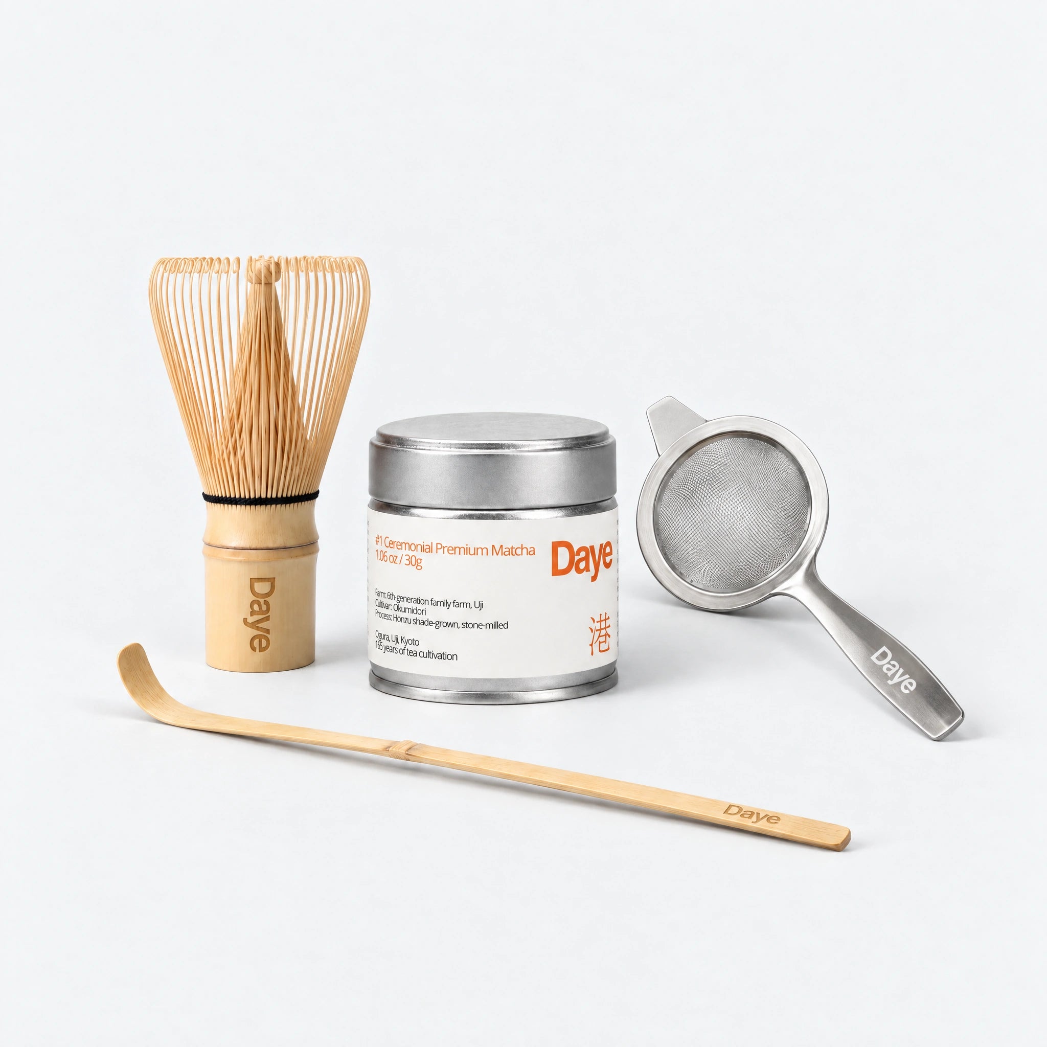 Matcha Starter kit med ceremonial grade matcha og tilbehørsprodukter